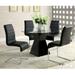 Hann Modern Black 5-Piece High-Gloss Dining Set by Furniture of America