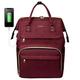 LOVEVOOK Laptop Backpack(17-Inch), Womens Laptop Bag Large Backpack Purse School Backpack Bookbag, Wine Red
