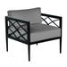 Summer Classics Elegante Patio Chair w/ Cushions in Black | 26 H x 28.5 W x 28.25 D in | Wayfair 425397+C673H4240W4240