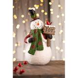The Holiday Aisle® Joy Snowman Porcelain/Resin/Ceramic | 12 H x 6.5 W x 5.5 D in | Wayfair 7BB0CF77C6714CB4A8355F7C7A0F6155
