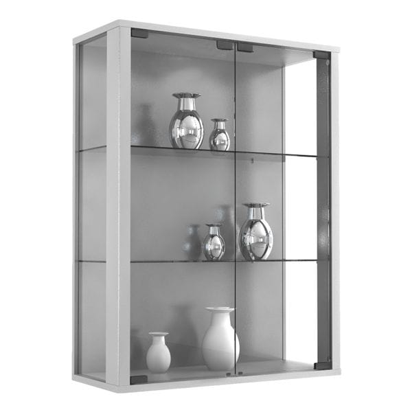 VCM Wandvitrine »Udina« silber, 60x80x25 cm