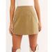Free People Skirts | Free People Days In The Sun Suede Skirt | Color: Cream/Tan | Size: 0