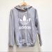 Adidas Tops | Adidas Trefoil Gray Hoodie | Color: Gray/White | Size: S