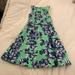 J. Crew Dresses | Jcrew Dress Blue Floral On Mint Green Size 00 | Color: Blue/Green | Size: 00