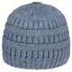 Lierys Knit Alpaca Beanie with Ponytail Hole by Women - Made in Germany Winter Women´s hat Lining, Lining Autumn-Winter - One Size Denim