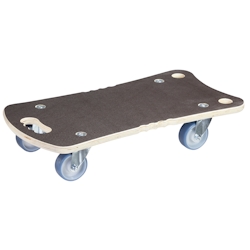 WAGNER Transporthilfe Multiplex MAXIGRIP 18 mm - 57,5 x 29 x 11 cm, Rollen ultrasoft Ø 75 mm, Tragkraft 300 kg- 20134201 Image