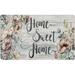 30 x 17.5 x 1 in Kitchen Mat - SoHome Cozy Living Home Sweet Home Floral Anti-Fatigue Mat Plastic | 30 H x 17.5 W x 1 D in | Wayfair 1-CZ03