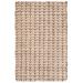 Brown/White 27 W in Indoor Area Rug - Highland Dunes Crick Hand-Woven Flatweave Jute/Sisal Ivory/Light Brown Area Rug Jute & Sisal | Wayfair