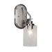 Longshore Tides Odyssey 1-Light Wall Sconce Glass/Metal in Gray | 13.25 H x 4 W x 7.75 D in | Wayfair 297DBFC4F12D4DC690CD97B29B242162