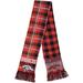 FOCO Denver Broncos Plaid Color Block Scarf