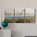 Rosecliff Heights Meet Me At The Beach- Premium Gallery Wrapped Canvas - Ready To Hang Canvas in Black/Blue/Green | 48 H x 96 W x 1 D in | Wayfair