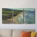 Rosecliff Heights Montara Beach- Premium Gallery Wrapped Canvas - Ready To Hang Canvas, in Black/Blue/Green | 12 H x 24 W x 1 D in | Wayfair