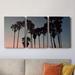 Bayou Breeze Venice Beach- Premium Gallery Wrapped Canvas - Ready To Hang Canvas, Solid Wood in Black/Blue/Pink | 12 H x 24 W x 1 D in | Wayfair