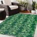 Green 96 x 0.08 in Area Rug - Red Barrel Studio® Glisson SPOTTED LAUREL DARK Outdoor Rug By Becky Bailey Polyester | 96 W x 0.08 D in | Wayfair