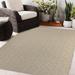 Brown/White 48 x 0.08 in Area Rug - Foundry Select RIDGE TAN Outdoor Rug By Becky Bailey Polyester | 48 W x 0.08 D in | Wayfair