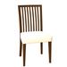 Rosalind Wheeler Fig Slat Back Side Chair Wood/Upholstered in Brown | 36 H x 19 W x 19 D in | Wayfair A98317184E7F464F9D0A9A0B61651984