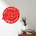 Trinx Decorative Wall Decal Vinyl in Red | 18 H x 19 W in | Wayfair AE6C51B9D7E4427BAF30A7971AFF584A