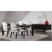 Red Barrel Studio® Sadeka Dining Table Wood in White/Brown | 29 H x 80 W x 36 D in | Wayfair BDF6B60F16474B68B6210FC772D2FDBC