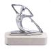 NOVICA Handmade Ballerina Grace In Beige Aluminum And Marble Sculpture