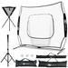 Portable Practice Net Kit with 3 Carrying Bags - 8.4' x 3.5' x 7' (L x W x H)