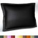 Pillow Shams Decorative Sateen Striped Pillow Case With Envelope Closer, Tailored Pillow Cover, Poly Cotton 300tc