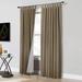 Wide Width Ventura Blackout Tab Top Window Curtain Panel Pair by Commonwealth Home Fashions in Pebble (Size 74" W 84" L)