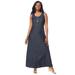 Plus Size Women's Denim Maxi Dress by Jessica London in Indigo (Size 30)