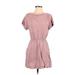 Mind Code Casual Dress - Mini: Tan Solid Dresses - Women's Size Small