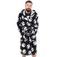 Disney The Nightmare Before Christmas Dressing Gown For Men | Adults Jack Skellington Pocket Black Bathrobe | Tim Burton Movie Pjs Robe L