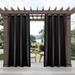 ATI Home Indoor/Outdoor Solid Cabana Grommet Top Curtain Panel Pair