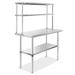 48 x 30 Inch NSF Stainless Steel Prep Table w Double Shelf by GRIDMANN