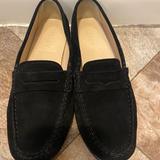 J. Crew Shoes | J. Crew Suede Loafers. Size 7.5. Worn. | Color: Black | Size: 7.5