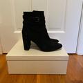 Coach Shoes | Coach Tigra Basic Nubuck Booties | Color: Black | Size: 8