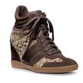 Coach Shoes | Coach Alara Brown Signature Canvas Wedge Sneakers Size 8 Excellent Condition | Color: Brown/Cream | Size: 8