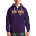 Men's Antigua Purple Minnesota Vikings Wordmark Victory Full-Zip Hoodie