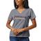 Women's League Collegiate Wear Heathered Gray Fordham Rams Script Intramural Boyfriend V-Neck T-Shirt