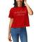 Women's League Collegiate Wear Red Maryland Terrapins Script Clothesline Cropped T-Shirt