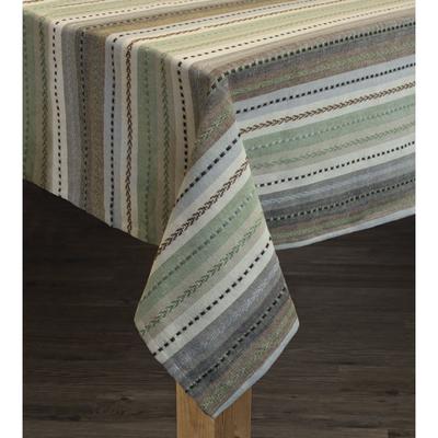 Wide Width PHOENIX TABLECLOTHS by LINTEX LINENS in Natural (Size 52" W 52" L)