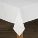 Wide Width DANUBE TABLECLOTHS by LINTEX LINENS in White (Size 52" W 70" L)