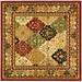 Lyndhurst 221 Multi / Red 8' X 8' Square Square Rug by Safavieh in Multi Red