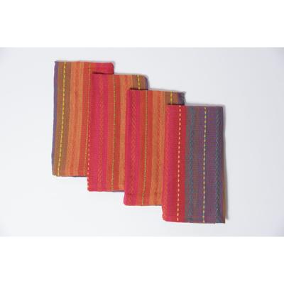 PHOENIX 4 PK NAPKINS by LINTEX LINENS in Red (Size 18