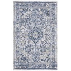 Green 48 x 0.43 in Indoor Area Rug - Charlton Home® Brettney Oriental Handmade Tufted Navy/Gray Area Rug Polyester/Cotton | 48 W x 0.43 D in | Wayfair