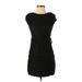 J.J. ALWAYS Casual Dress - Party: Black Print Dresses - Women's Size Small