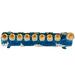 Matashi Crystal Matashi Hand Painted Menorah Crystal in Blue/White | 3.25 H x 2.25 W x 7.4 D in | Wayfair KTMNRDRD2