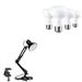 Inbox Zero Swing Arm Desk Lamp Bundle Br20 Led Light Bulb Metal in Black | 5.5 H x 5 W x 5 D in | Wayfair 1F08A2DDF01741FC866E996F0454463E