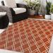 Brown/Red 96 x 0.08 in Area Rug - Latitude Run® CHIP RUST Outdoor Rug By Becky Bailey Polyester | 96 W x 0.08 D in | Wayfair