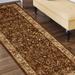 Brown 30 x 0.39 in Area Rug - Canora Grey Ahnyah Traditional Oriental Floral Scroll Classic Vines Polypropylene | 30 W x 0.39 D in | Wayfair