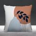 ULLI HOME Corini Abstract Mid-Century Indoor/Outdoor Throw Pillow Polyester/Polyfill blend | 20 H x 20 W x 5.25 D in | Wayfair