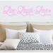 Trinx Decorative Wall Decal Vinyl in Pink | 6.5 H x 30 W in | Wayfair F49D897F12F8434FB8CD6B3CE23D4485