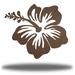 Bayou Breeze Torpey Hibiscus Flower Wall Accent Metal in White/Brown | 36 H x 36 W x 0.06 D in | Wayfair 56AAEB7E2BEC4802AD8D34E241265281